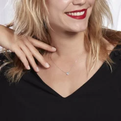 Histoire d'Or Collier Antonienne Argent Blanc Oxyde De Zirconium