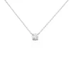 Histoire d'Or Collier Aphrodite Or Blanc Diamant Synthetique
