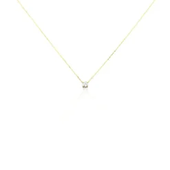 Histoire d'Or Collier Aphrodite Or Jaune Diamant Synthetique