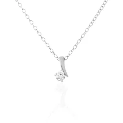 Collier April Argent Blanc Oxyde De Zirconium-Histoire d'Or Outlet