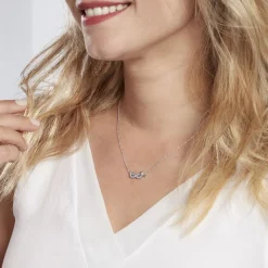 Collier Argent Bartolomee Oxydes De Zirconium-Histoire d'Or