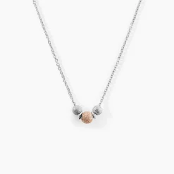 Histoire d'Or Collier Argent Bicolore Wilmart