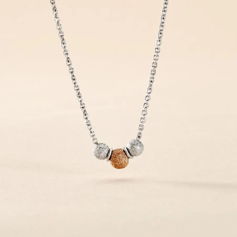 Histoire d'Or Collier Argent Bicolore Wilmart