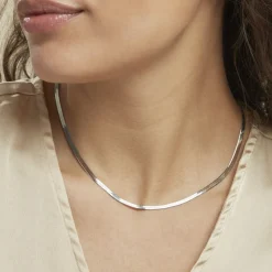 Histoire d'Or Collier Argent Blanc Alayna