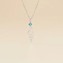 Histoire d'Or Collier Argent Blanc Angelika Pierres Synthetiques