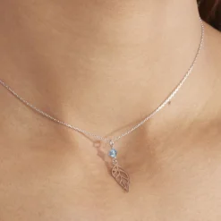 Histoire d'Or Collier Argent Blanc Angelika Pierres Synthetiques