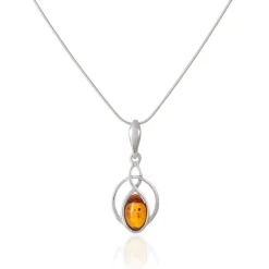 Collier Argent Blanc Anne-therese Ambre-Histoire d'Or Discount