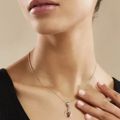 Collier Argent Blanc Anne-therese Ambre-Histoire d'Or Discount