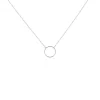 Histoire d'Or Collier Argent Blanc Anvallus