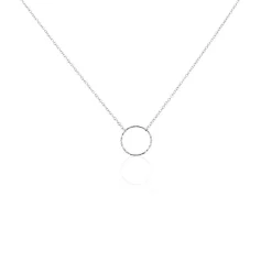 Histoire d'Or Collier Argent Blanc Anvallus