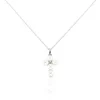 Collier Argent Blanc Burt Perles De Culture Oxydes De Zirconium-Histoire d'Or Clearance