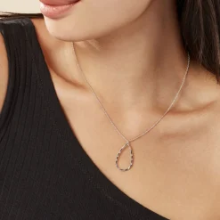 Histoire d'Or Collier Argent Blanc Camulos