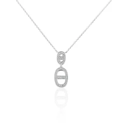 Histoire d'Or Collier Argent Blanc Caprina Oxydes De Zirconium