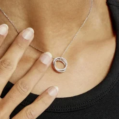 Collier Argent Blanc Circus Oxyde De Zirconium Maille-Histoire d'Or