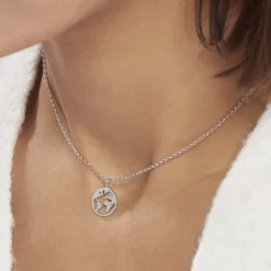 Histoire d'Or Collier Argent Blanc Colombina