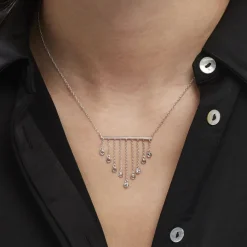 Histoire d'Or Collier Argent Blanc Edvard Oxydes De Zirconium