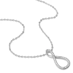 Histoire d'Or Collier Argent Blanc Eileen Oxyde De Zirconium