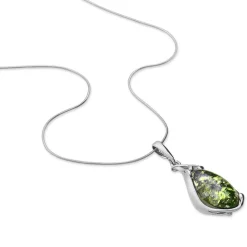 Collier Argent Blanc Elga Ambre-Histoire d'Or Clearance