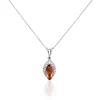 Collier Argent Blanc Enya Ambre-Histoire d'Or Clearance