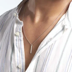 Histoire d'Or Collier Argent Blanc Fedor