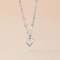 Histoire d'Or Collier Argent Blanc Hariane