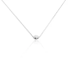 Histoire d'Or Collier Argent Blanc Jacquotte