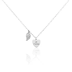 Histoire d'Or Collier Argent Blanc Laios