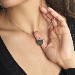 Collier Argent Blanc Laurentin-Histoire d'Or Hot