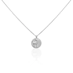 Histoire d'Or Collier Argent Blanc Lew