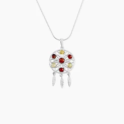Collier Argent Blanc Lorena Ambre-Histoire d'Or Online