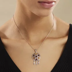 Collier Argent Blanc Lorena Ambre-Histoire d'Or Online