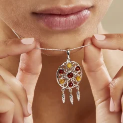 Collier Argent Blanc Lorena Ambre-Histoire d'Or Online