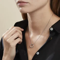 Histoire d'Or Collier Argent Blanc Melia