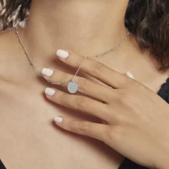 Collier Argent Blanc Mireio-Histoire d'Or Outlet