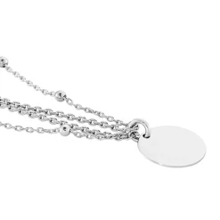 Histoire d'Or Collier Argent Blanc Mireio