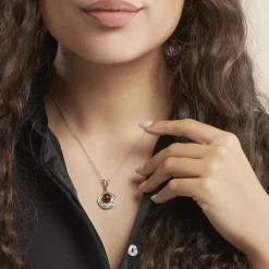 Histoire d'Or Collier Argent Blanc Mystica Ambre