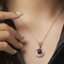 Histoire d'Or Collier Argent Blanc Mystica Ambre