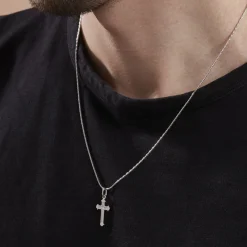 Histoire d'Or Collier Argent Blanc Nicolaos