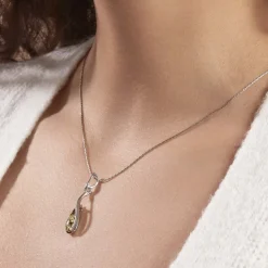 Collier Argent Blanc Odilon Ambre-Histoire d'Or Best