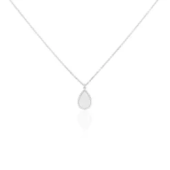 Collier Argent Blanc Paros-Histoire d'Or