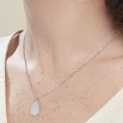 Collier Argent Blanc Paros-Histoire d'Or