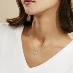 Histoire d'Or Collier Argent Blanc Patie