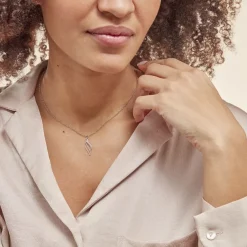 Collier Argent Blanc Prudent-Histoire d'Or