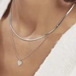 Histoire d'Or Collier Argent Blanc Sapphira