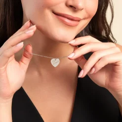 Collier Argent Blanc Sharla-Histoire d'Or Clearance