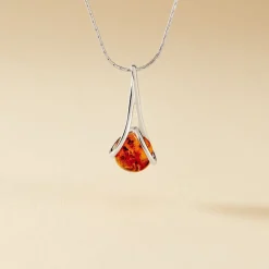 Collier Argent Blanc Simona Ambre-Histoire d'Or Sale