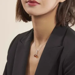 Collier Argent Blanc Simona Ambre-Histoire d'Or Sale