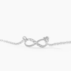 Histoire d'Or Collier Argent Blanc Teoxane