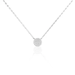 Histoire d'Or Collier Argent Blanc Turin Oxydes De Zirconium