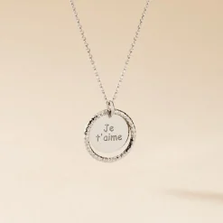 Histoire d'Or Collier Argent Blanc Vaodez